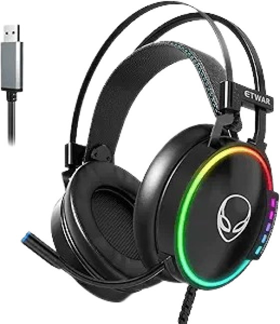 ETWAR USB Gaming Headset
