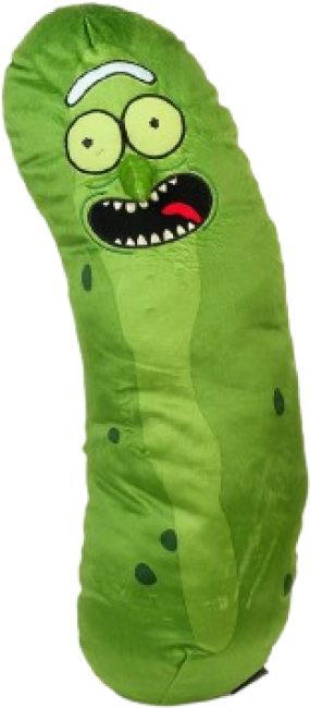 Pickle Rick and Morty Pillow