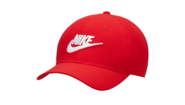Rise Structured SwooshFlex Futura Cap - Red/White