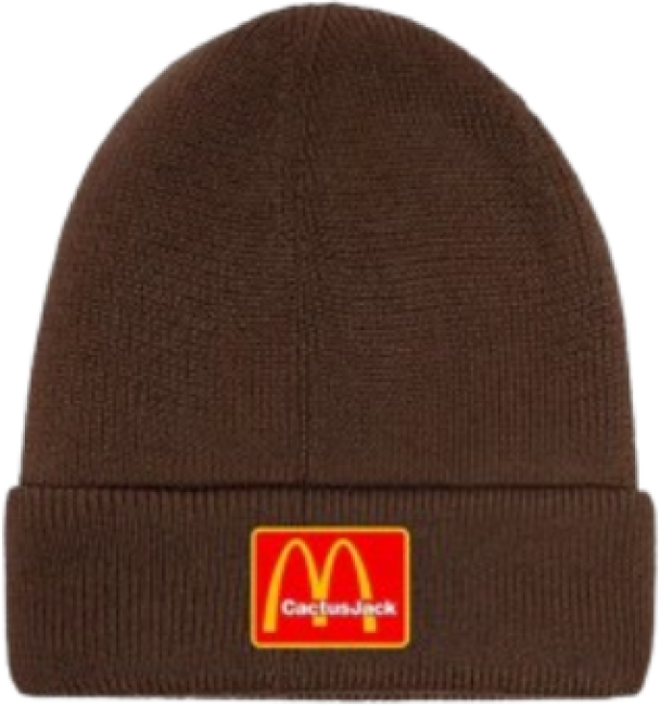 Travis Scott x McDonald Cj Arches Beanie Brown