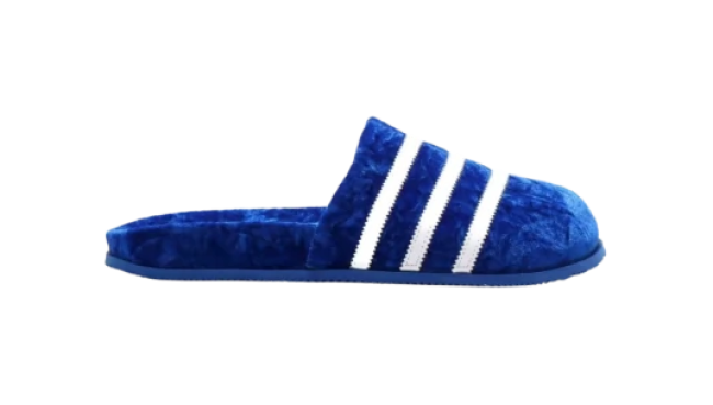 Adimule Slides - Blue White