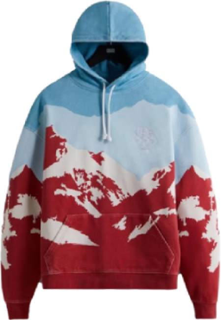 Kith Team USA Snow Mountain Hoodie Retro