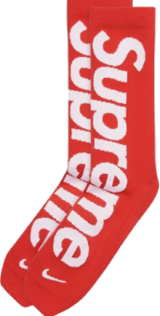 Supreme Nike Lightweight Crew Socks Red